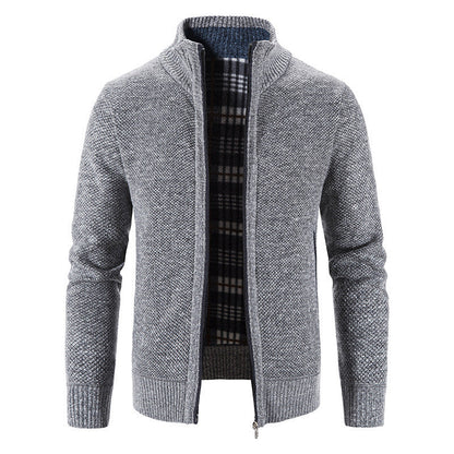 Herren Strickjacke Warm Isoliert Winterjacke Modern