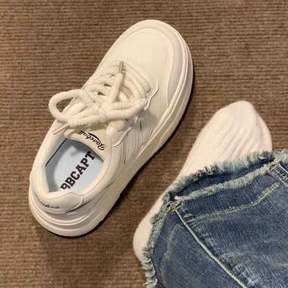 Damen Sneaker Sportlich Plattform Atmungsaktiv