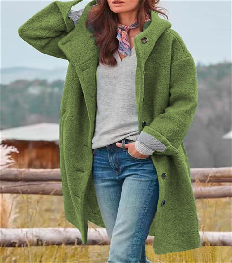 Damen Übermantel Modern Stylisch Komfortabel Großzügig