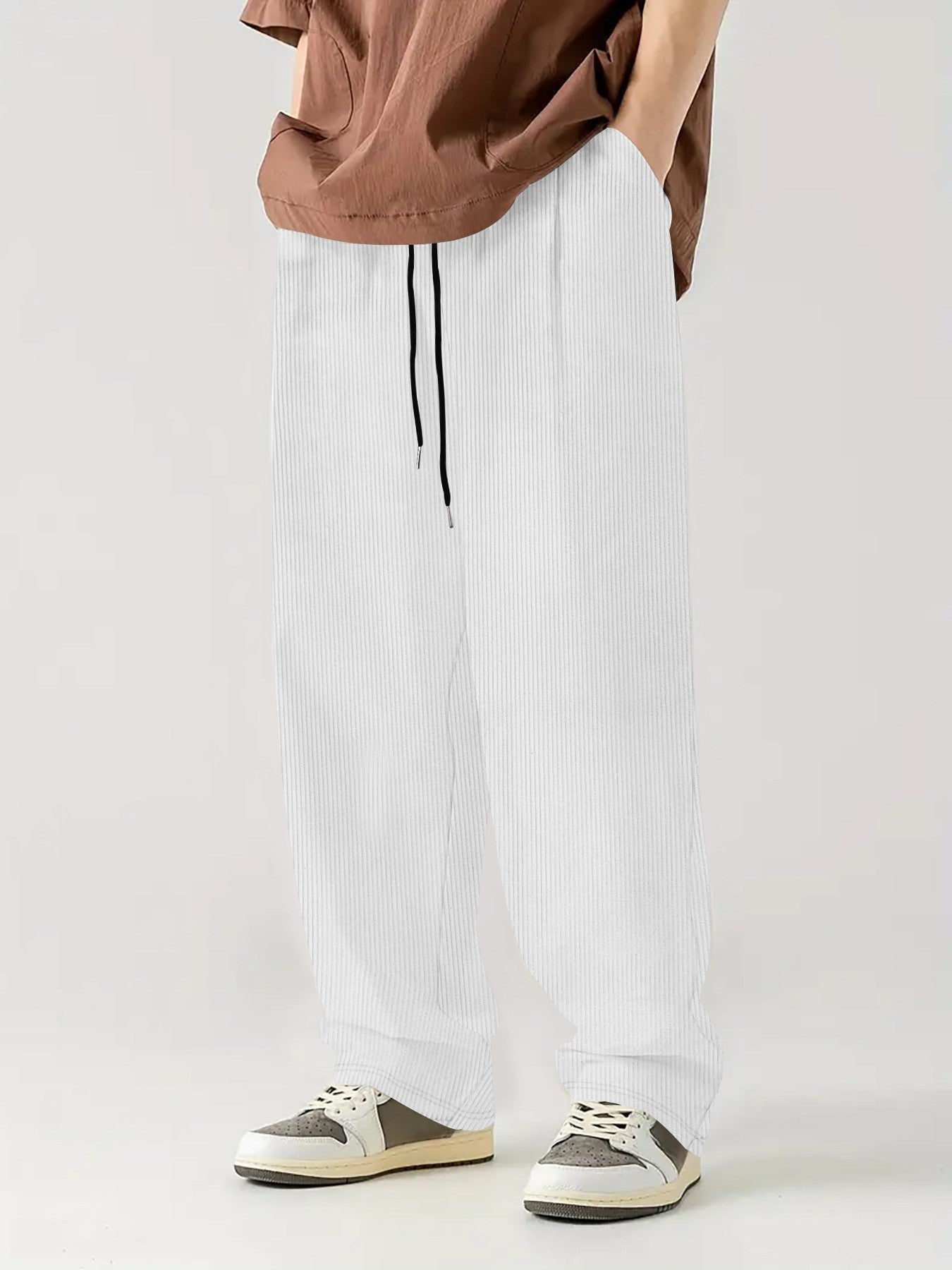Bequeme Herren Ripp Hose Elastischer Bund Stretch