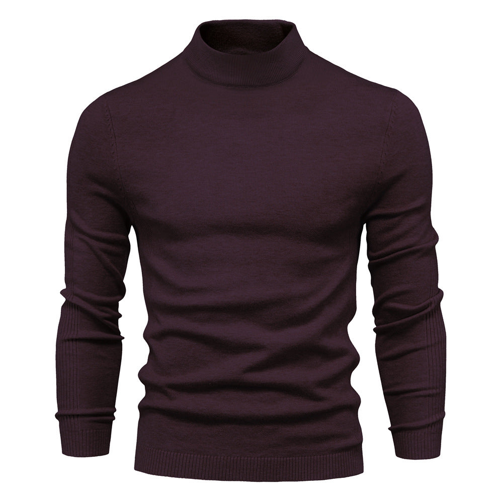 Herren Rollkragenpullover Weich Komfortabel Strick