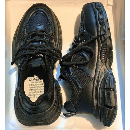 Damen Sneaker Sportlich Atmungsaktiv Dicksohlige Trendschuhe