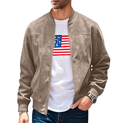 Männer Bomberjacke Modern mit Taschen Weich