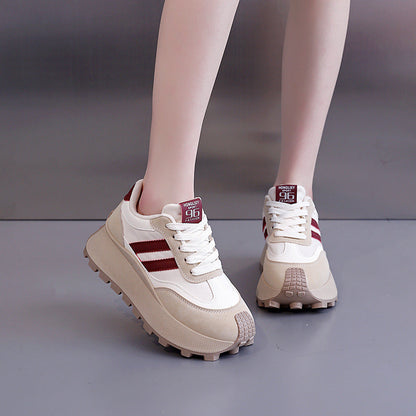 Damen Plateausneaker Hoch Modern Komfortabel Sneaker Schuhe