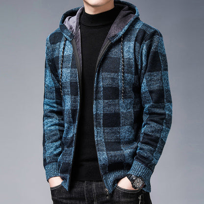 Herren Strickjacke Hoodie Modern Berlin Stil
