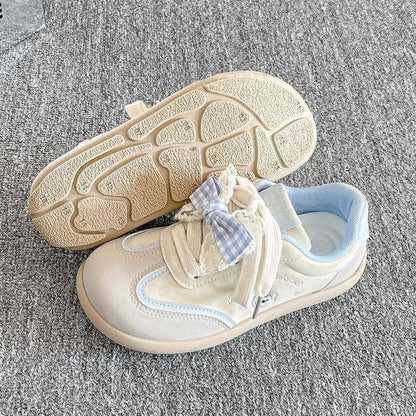 Damen Sneaker Bequem Rüschendekor Modisch