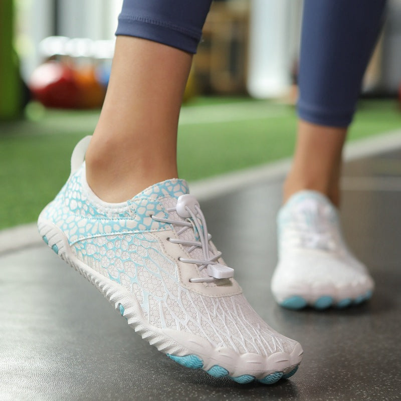 Damen Freizeitschuhe Aqua Flexibel Rutschfest Schnellschnürsystem