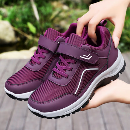 Damen Sport-Sneaker Atmungsaktiv mit Klettverschluss