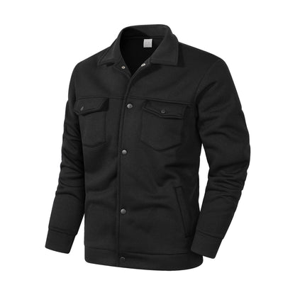 Herren Freizeitjacke Praktisch Mit Taschen Modern - BerlinGlamour