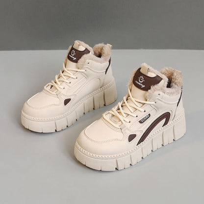 Damen Sneaker Warm High-Top Rutschfest Winter