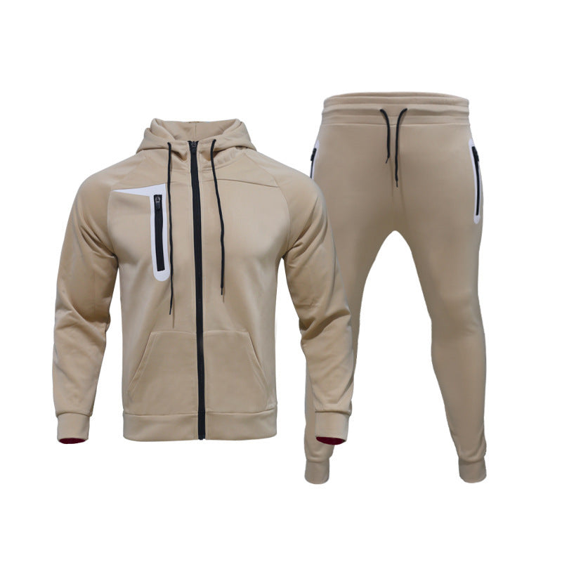 Herren Sport-Set mit Elastischer Jacke und Bequemen Joggers