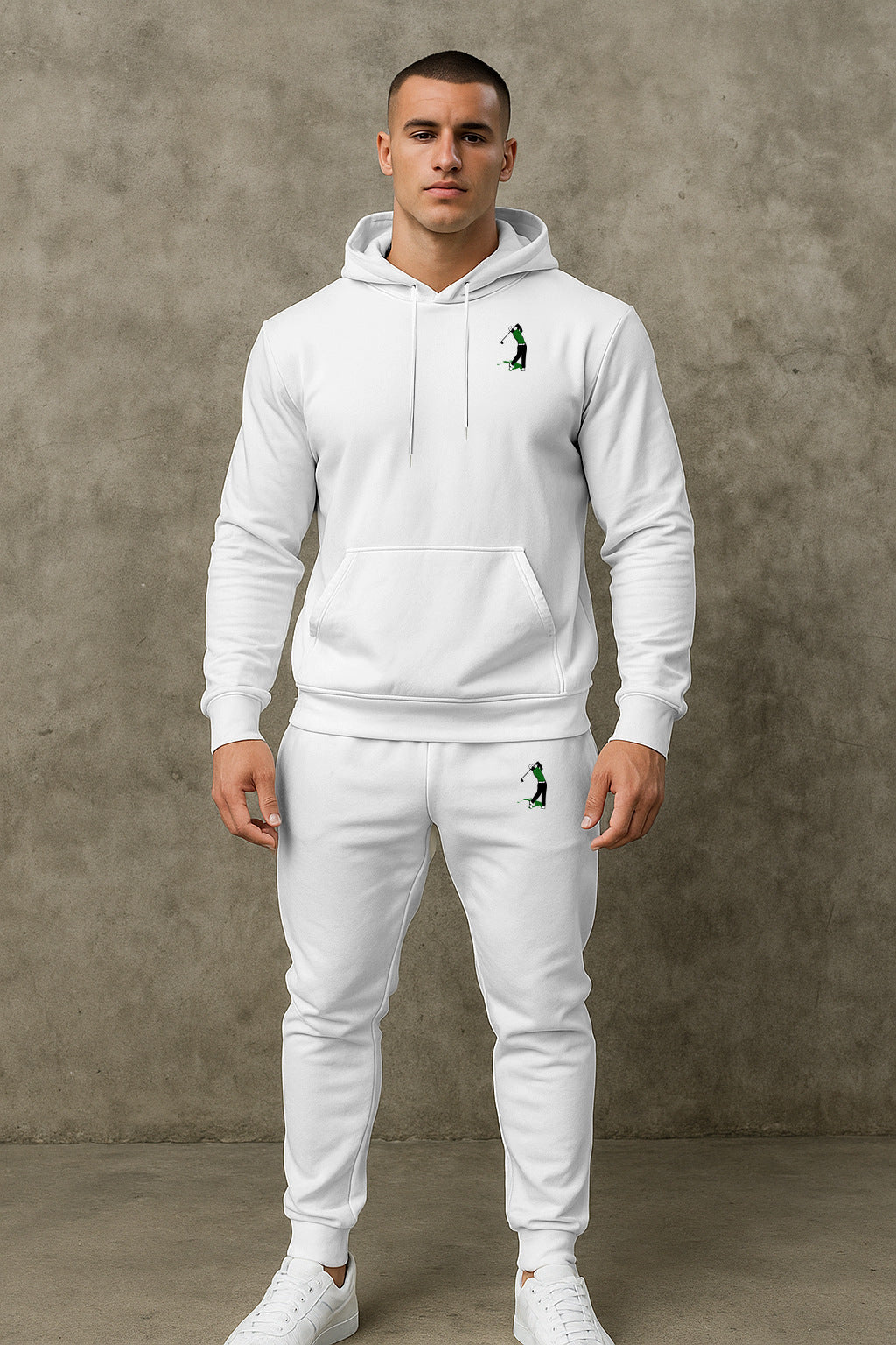Herren Sportanzug mit Kapuze Ganzkörper Set Fashion