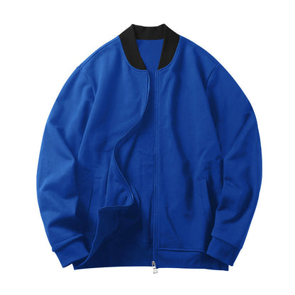 Herren Collegejacke Lässig Reißverschluss Sportlich