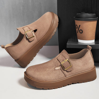 Damen Slipper Elegante Schnallenverschluss Warm