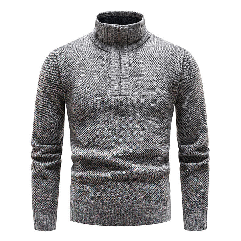 Herren Pullover Stehkragen Hochwertig Baumwolle Modern