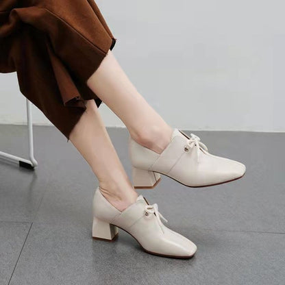 Damen Schnürschuhe Elegant Absatz Schuhe für Frauen