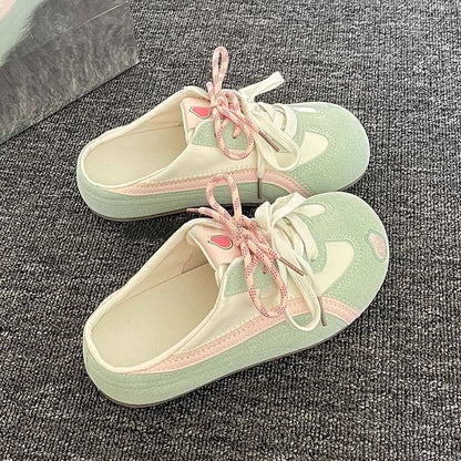 Damen Sneaker Blumenmuster atmungsaktiv Modern - BerlinGlamour