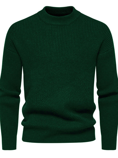 Herren Pullover Feinstrick Modern Rippenmuster Hochwertig