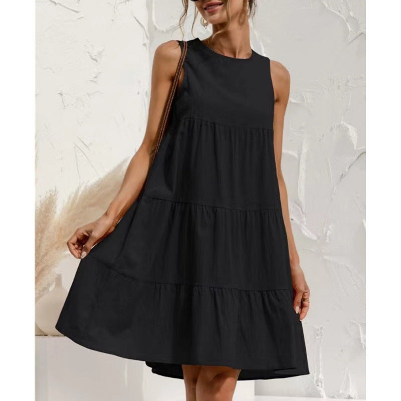 BerlinGlamour Ärmelloses Wickelkleid mit Panel-Design