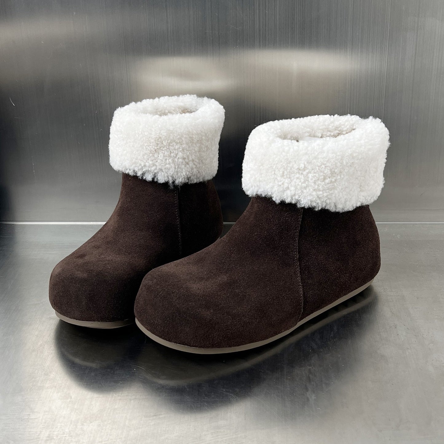Damen Fleece-Stiefel Weich Warm Rutschfest Winterstiefel