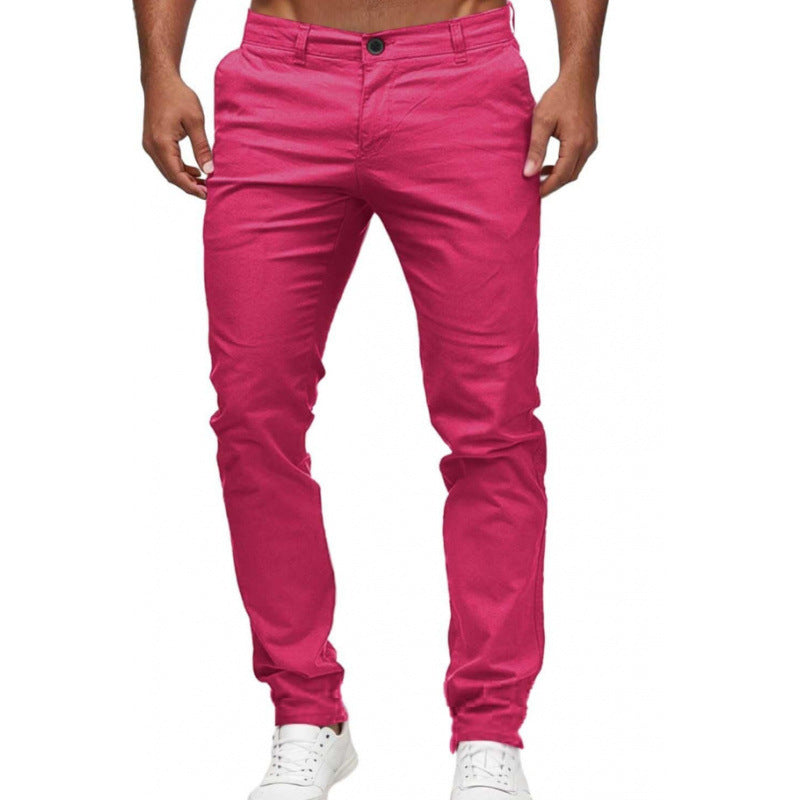 Herren Slim Fit Chino Hose Elastisch