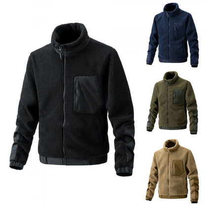 Die neue Bezeichnung lautet: Hochwertige Fleecejacke mit Kragen und seitlichen Reißverschlusstaschen BerlinGlamour