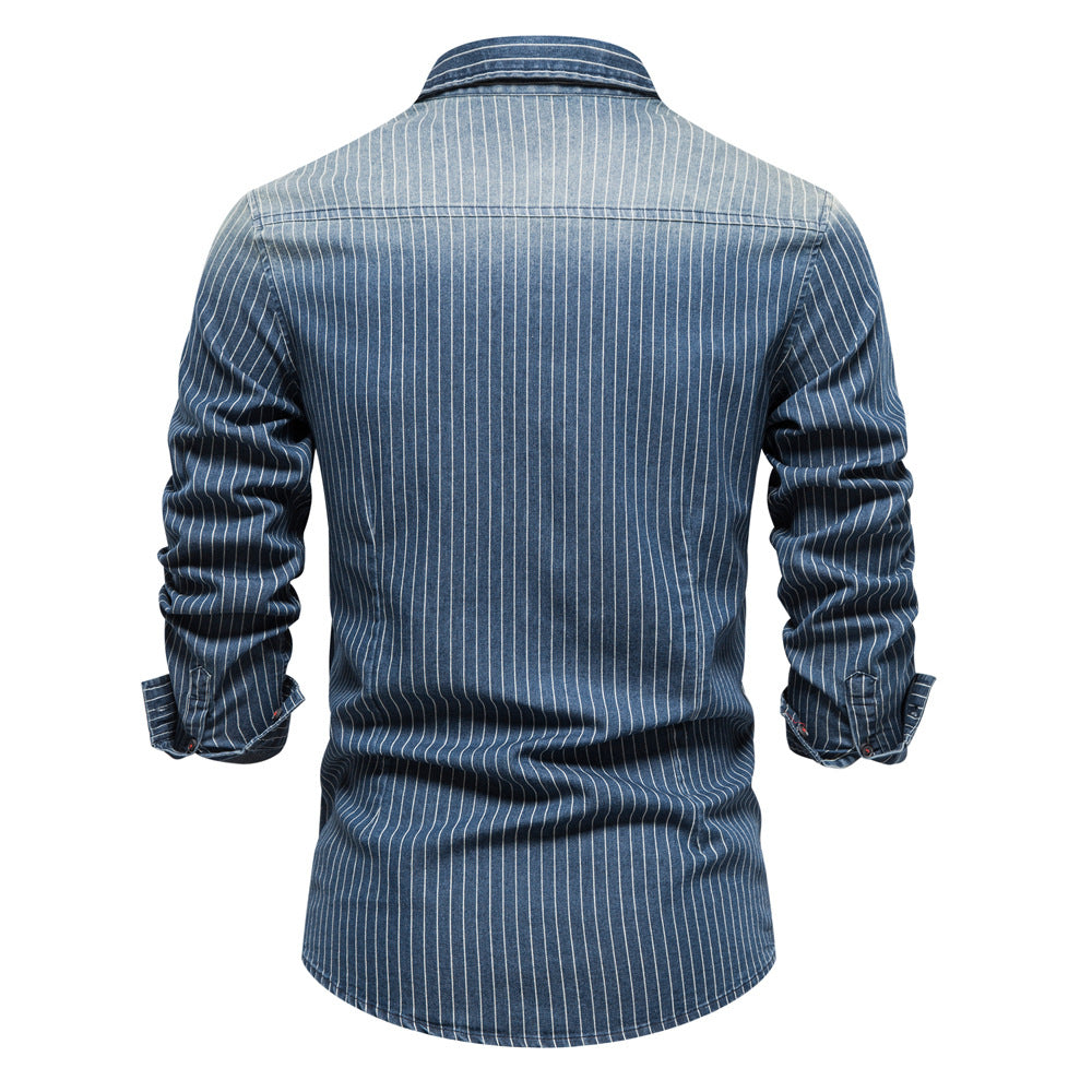 Herren Karohemd Slim Fit Modern mit Brusttasche