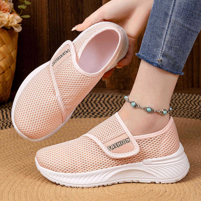 Damen Sport-Schuhe Freizeit Klettverschluss Bequem