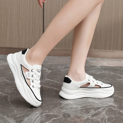 Damen Sneaker Sportlich Bequem Laufsohle Mode