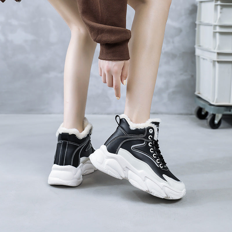 Damen Sneaker Warm High-Top mit Weichem Innenfutter