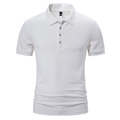 Herren Poloshirt Hochwertig Strukturiert Modern