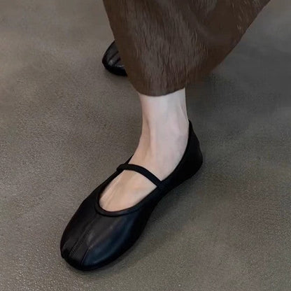 Damen Ballerinas Bequem Elastisch Weich