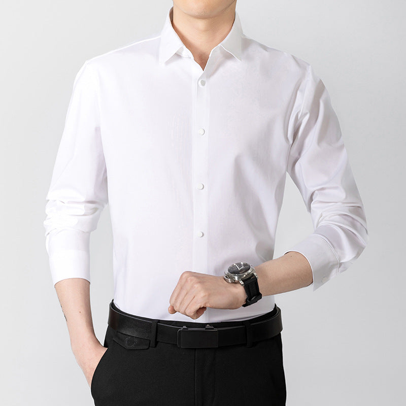 Elegantes Langarmhemd Herren Modern Bequem