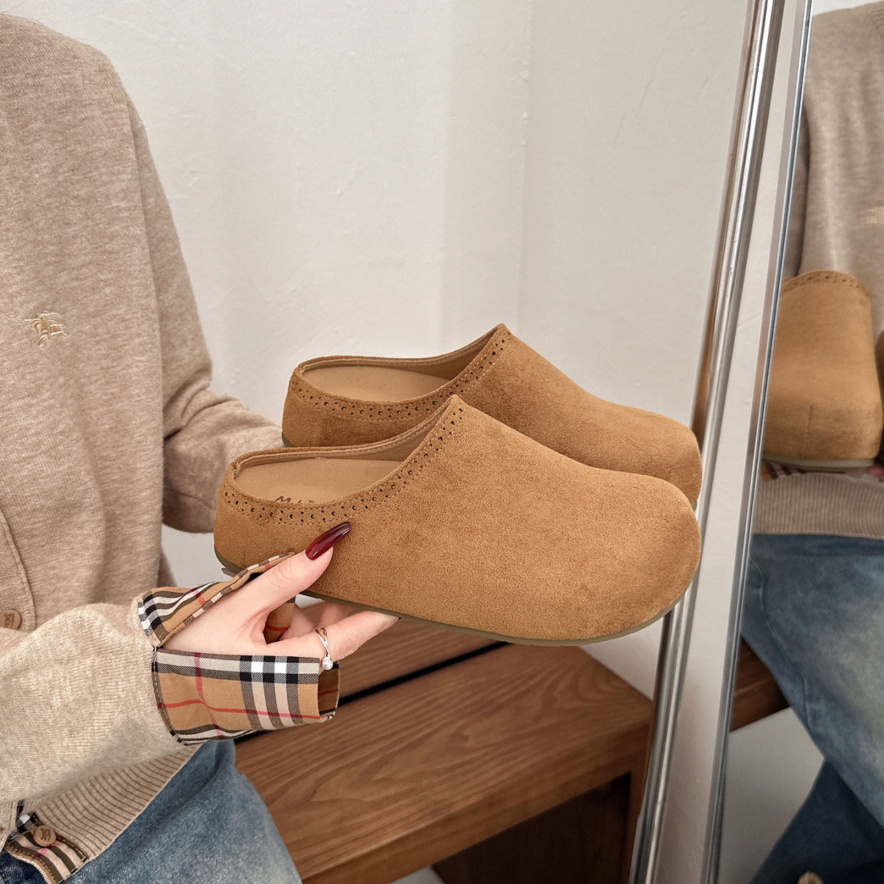 Damen Filz-Clogs Warm mit weichem Innenfutter - BerlinGlamour