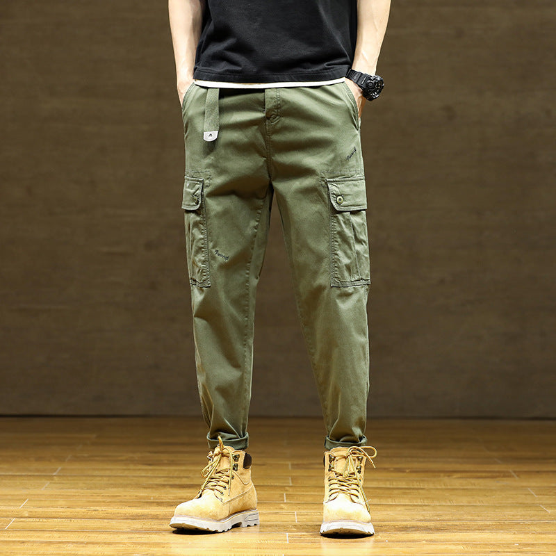 Herren Cargo-Hose Praktisch mit verstellbarem Bund und vielen Taschen