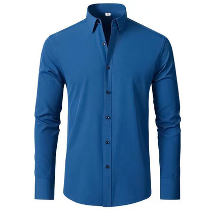 Herren Langarmhemd Slim Fit Elegantes Berlin Style