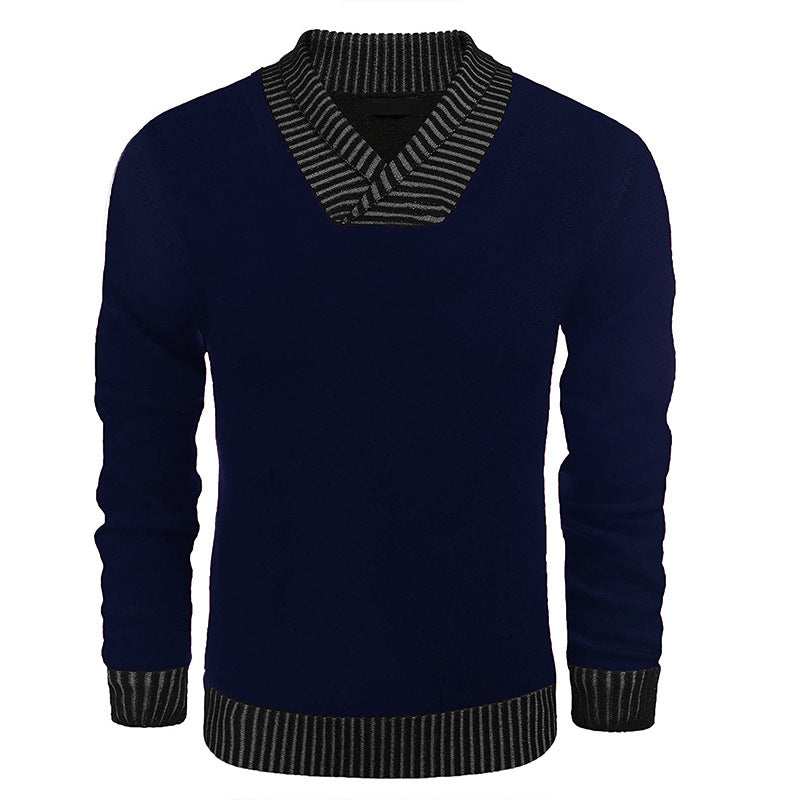 Herren Strickpullover Eleganter Schalkragen Modern