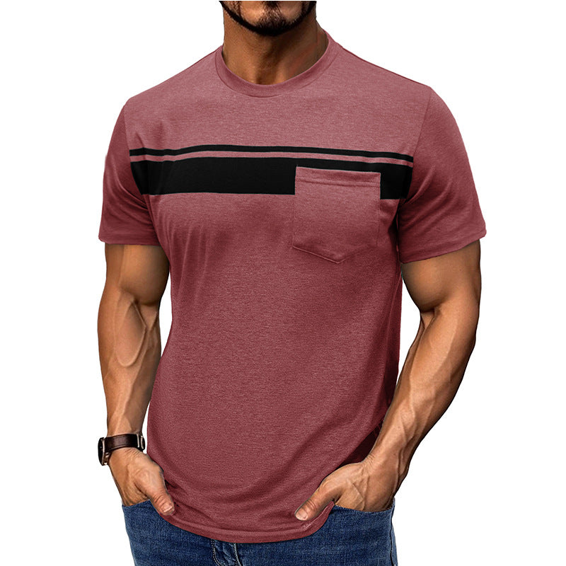 Herren Kurzarmshirt mit Brusttasche Modern Style