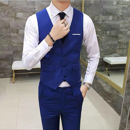 Herren Anzug Slim Fit Mit Taschen Elegant
