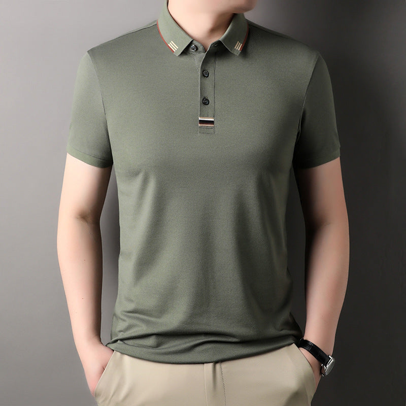 Herren Poloshirt Elegantes Piqué-Shirt Mit Kontrastdetails