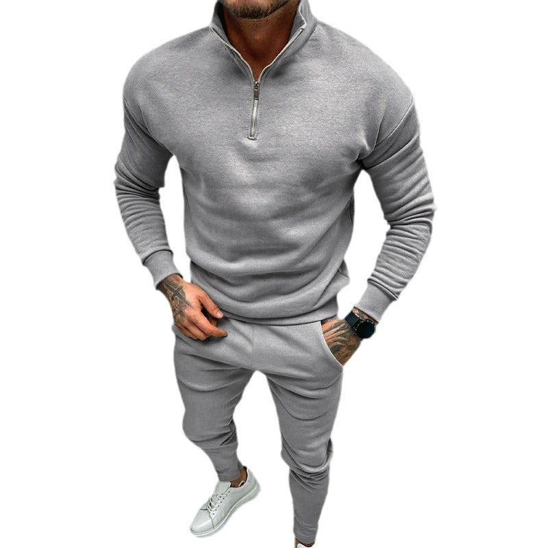 Herren Sportanzug Kapuzenjacke Mit Reißverschluss