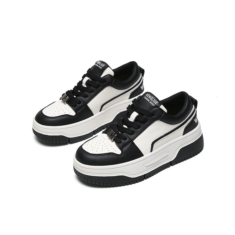 Damen Sneaker Chunky Sportlich Bequem Weiss