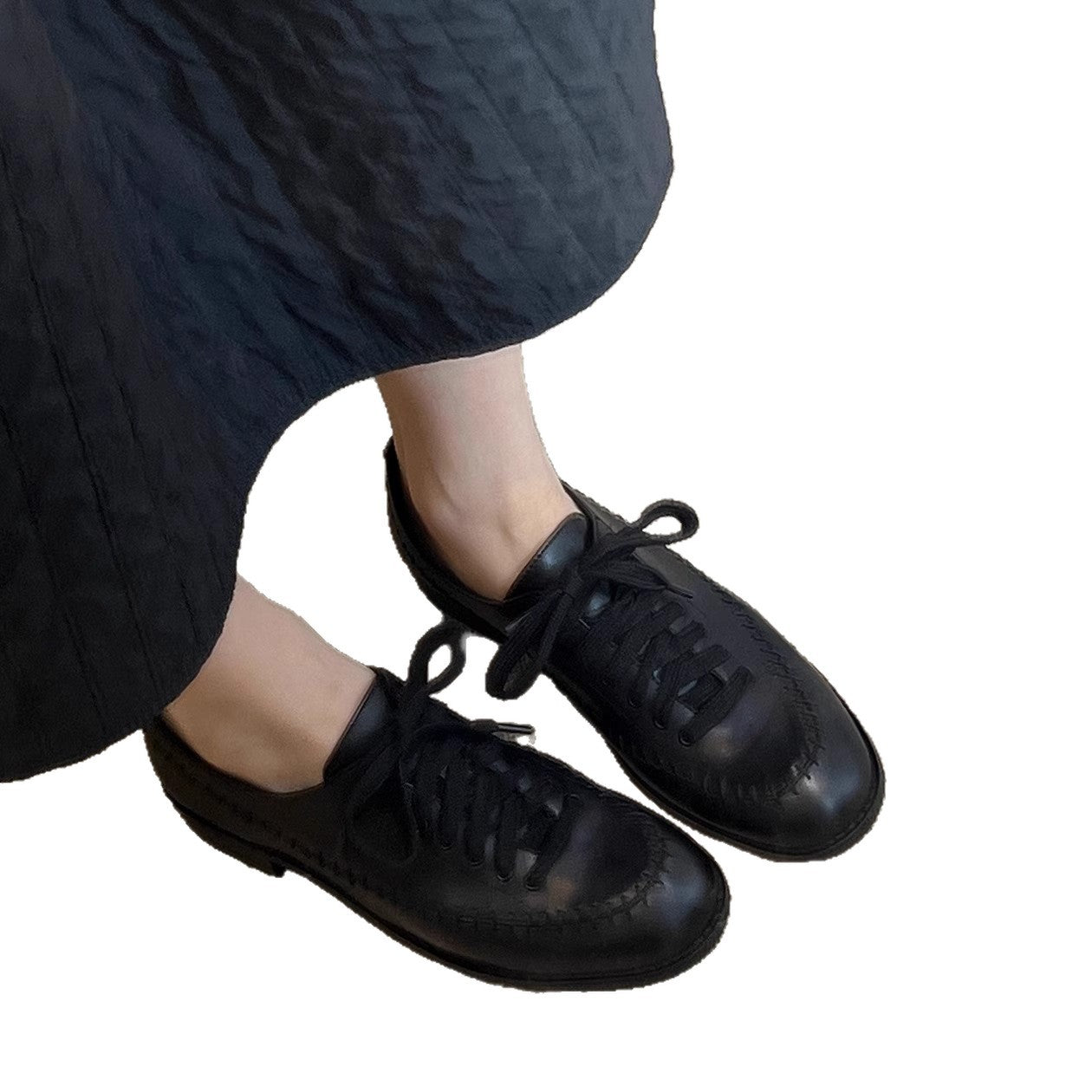 Damen Schnürschuhe Lederschuhe Modisch Elegante Stile