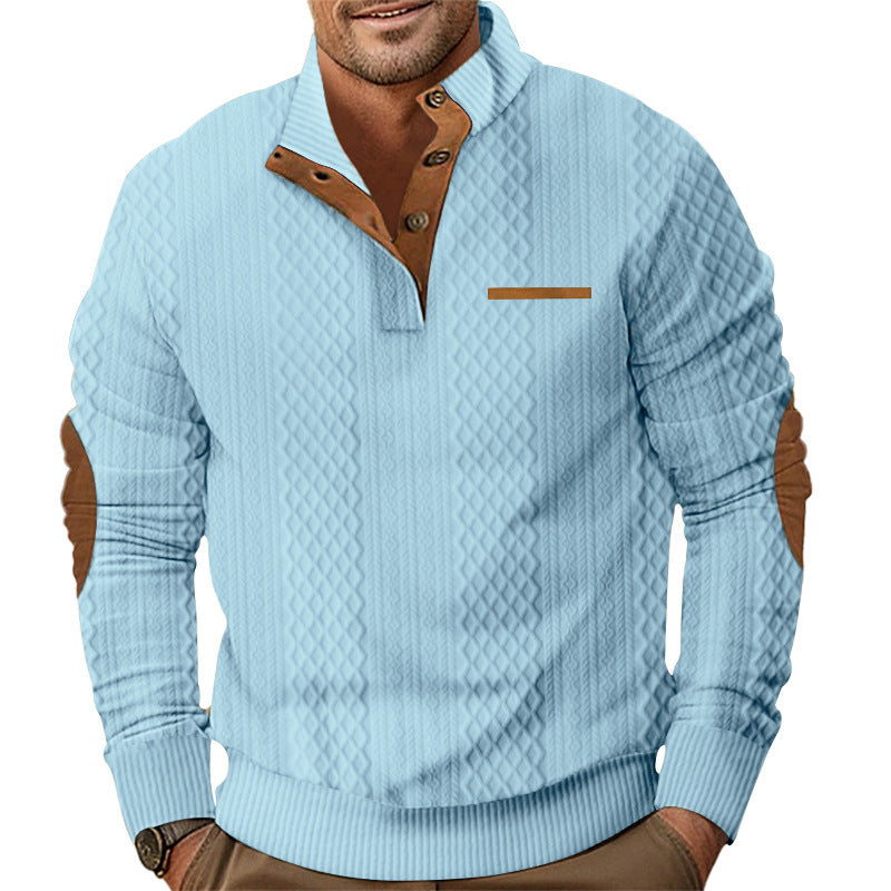 Moderner Herren Pullover Strukturiert Winter