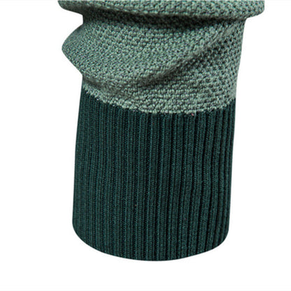 Herren Strickpullover Modern Farbblock Design Fein