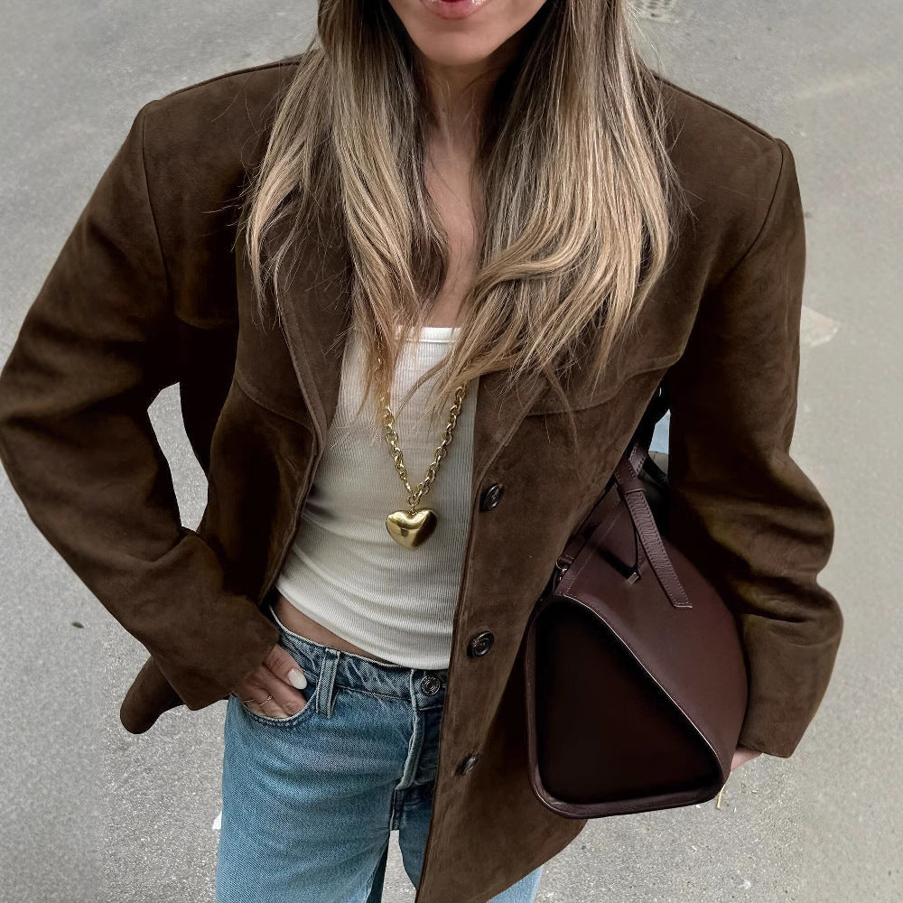 Damen Lederjacke Klassisch Schwarz