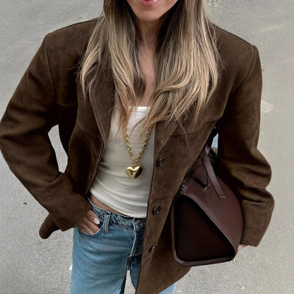 Damen Lederjacke Klassisch Schwarz