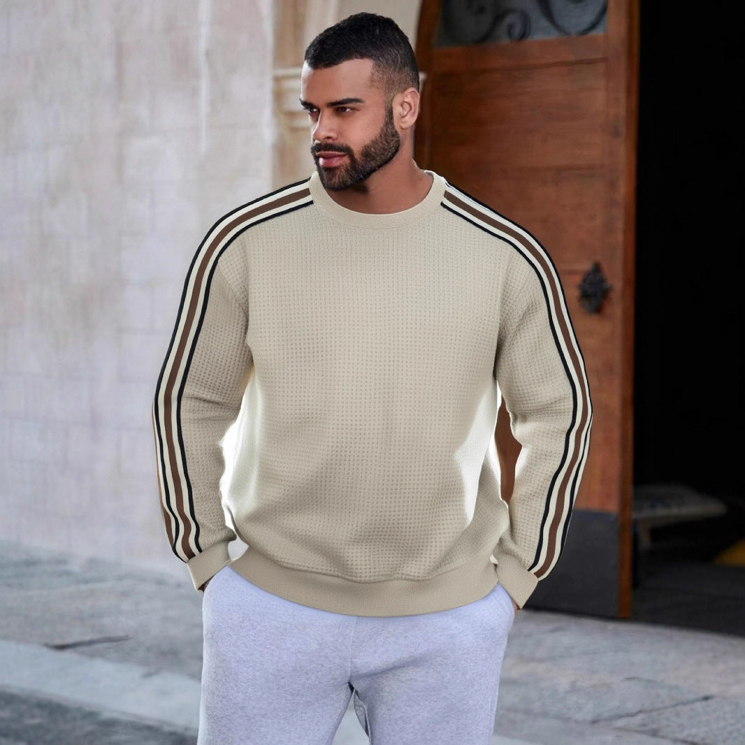 Herren Sweatshirt Sportlich mit Streifen Modern - BerlinGlamour