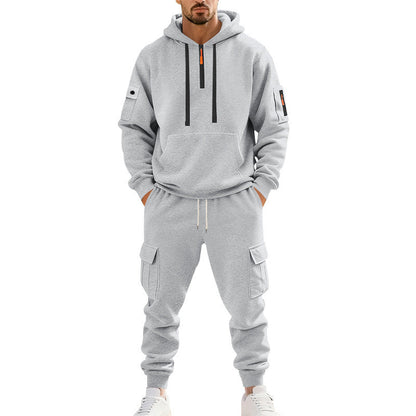 Herren Hoodie Set Komfortabel Cargo Jogger