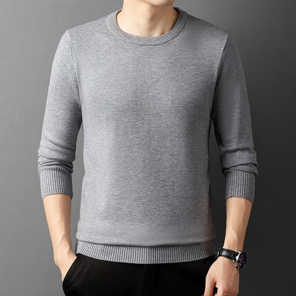 Herren Pullover Rundhals Feinbaumwolle Eleganter Style